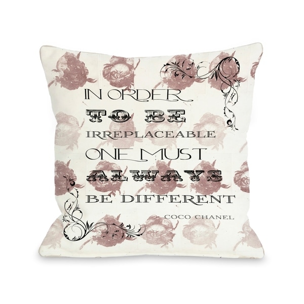 Irreplaceable 18x18 Pillow by OBC