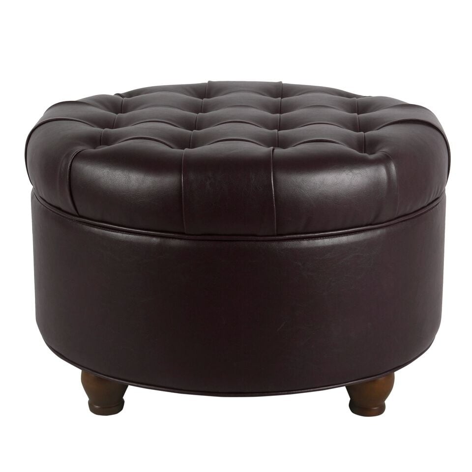 Donovan Tufted Round Storage Ottoman - On Sale - Bed Bath & Beyond -  31797107