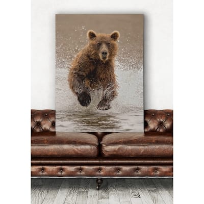 Bears at Play II - Premium Gallery Wrapped Canvas