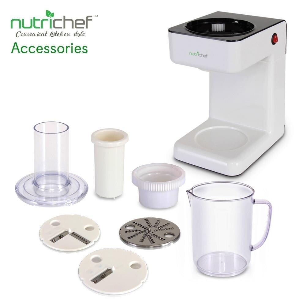 NutriChef PKESPR26 Electric Food Spiralizer 3 in 1 Food Processor Salad  Shooter Shredder - Bed Bath & Beyond - 21861856