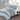 Style Quarters Lilou 3pc Duvet Cover Set -Blue Gray and White Block Print - 100% Cotton - Machine Washable - King