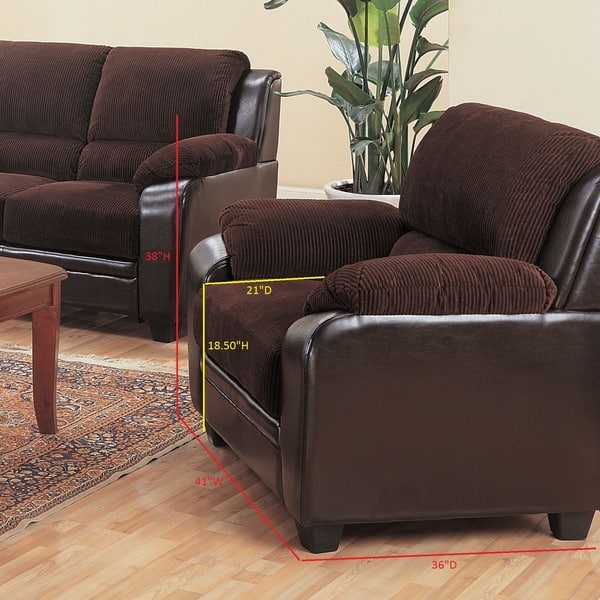 Monika Transitional Chocolate 3 Piece Living Room Set N A Overstock 21862466