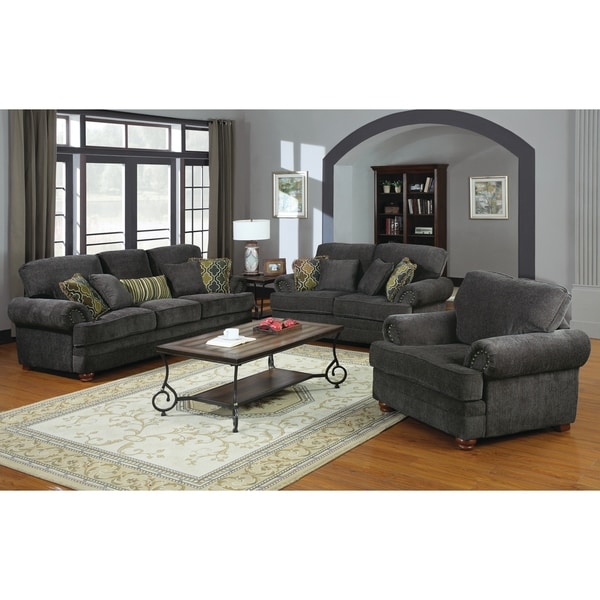 Colton Grey 2-piece Living Room Set