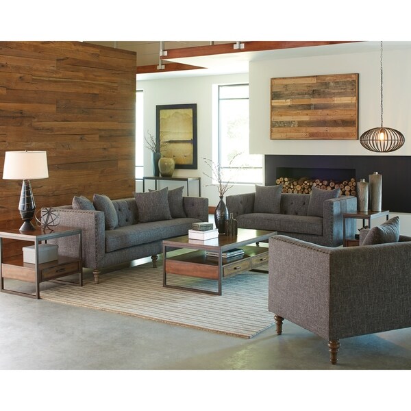 Ellery Grey 2-piece Living Room Set