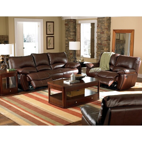 Clifford Dark Brown 3-piece Motion Reclining Living Room Set