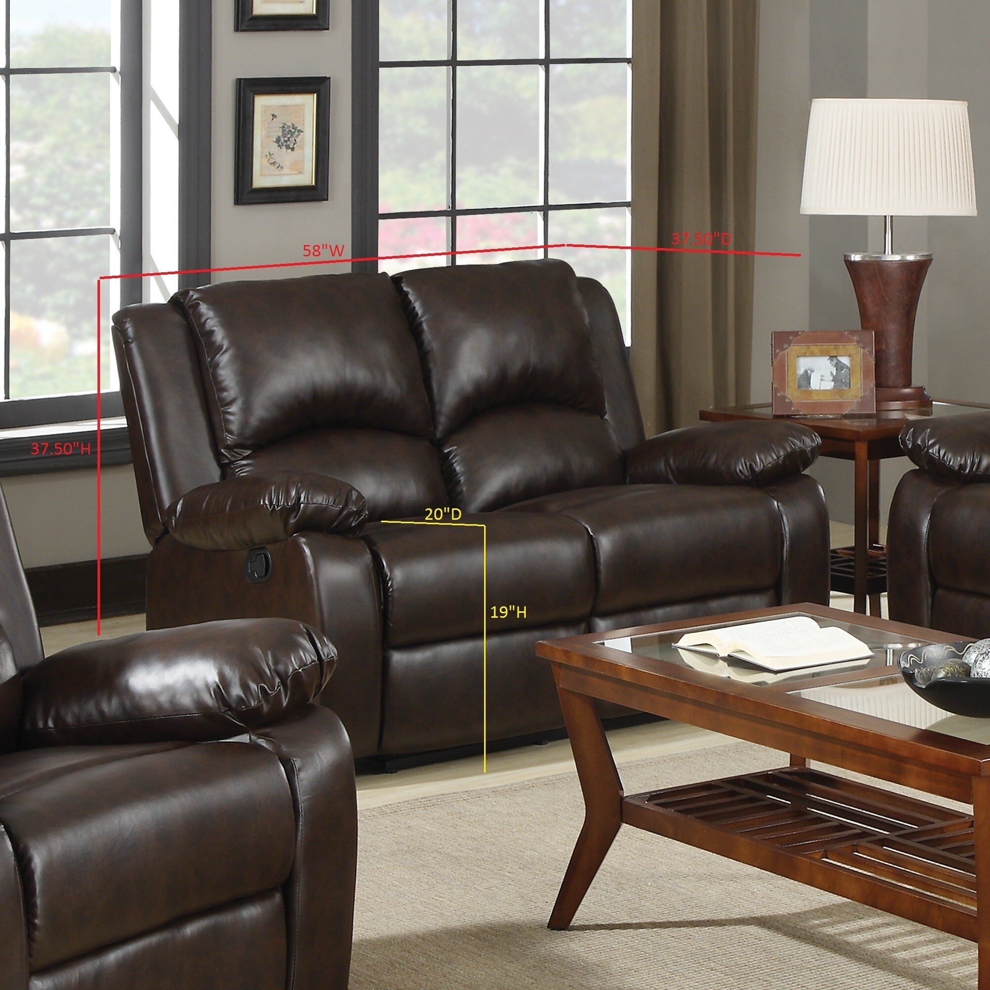 Shop Black Friday Deals On Boston Brown 3 Piece Reclining Living Room Set Overstock 21862546