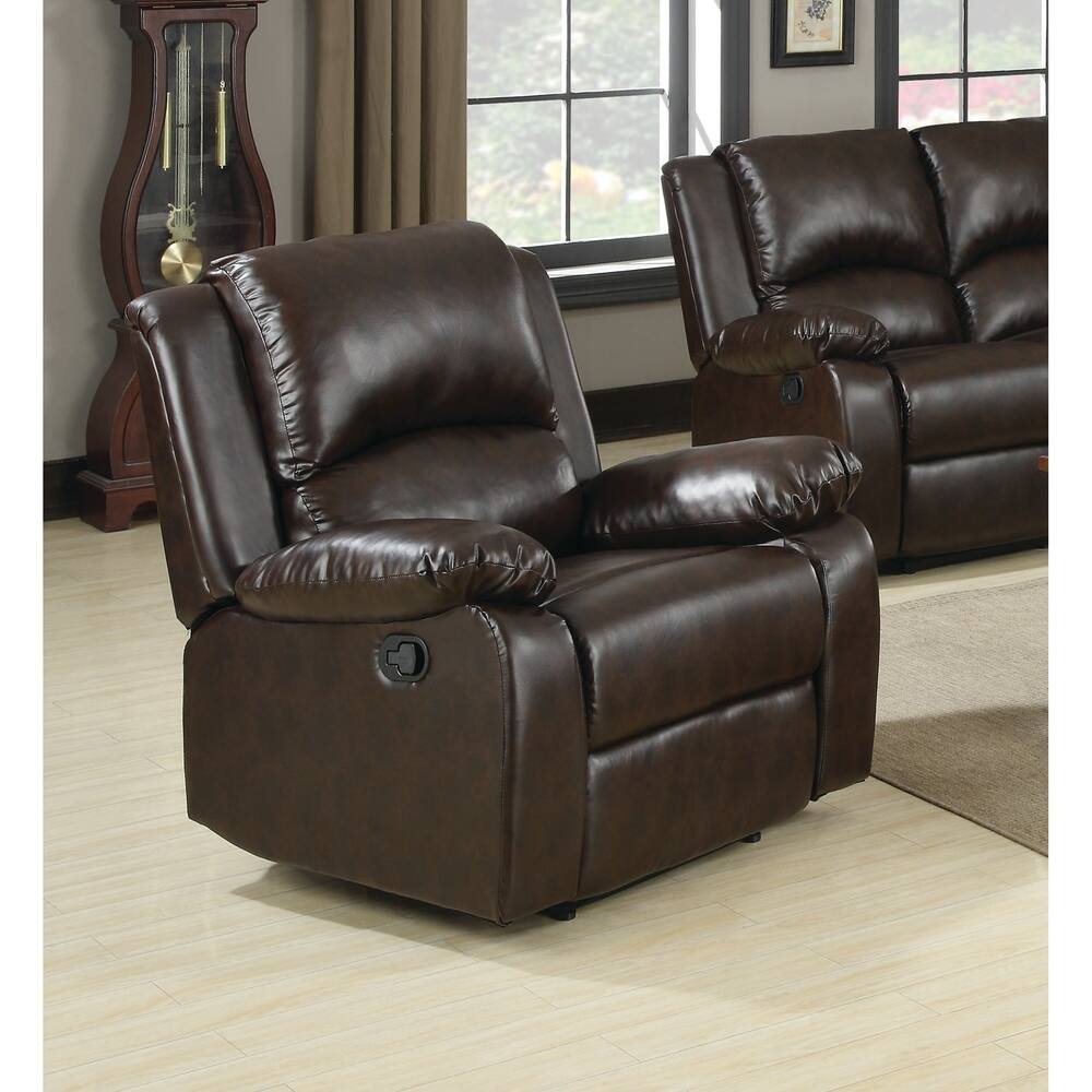 Boston Brown 3 Piece Reclining Living Room Set Overstock 21862546