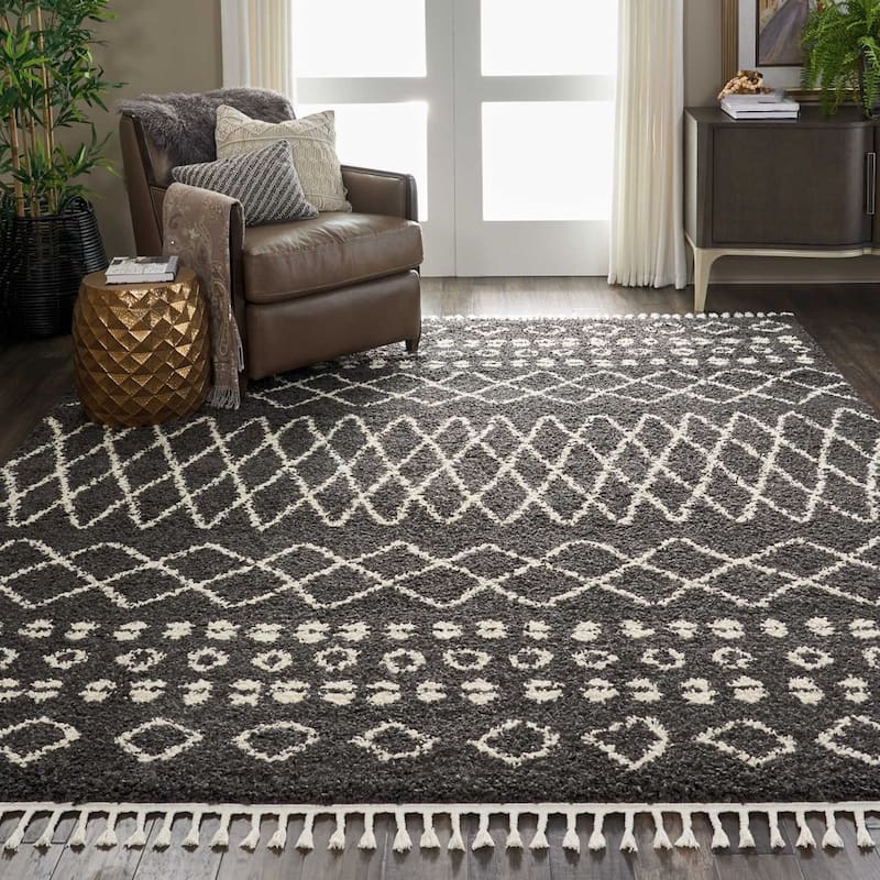 Nourison Moroccan Shag Plush Boho Area Rug