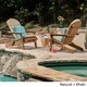 Malibu Outdoor Acacia Wood Folding Adirondack Chairs with Cushions (Set of 2) by Christopher Knight Home - Thumbnail 2