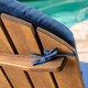 Malibu Outdoor Acacia Wood Folding Adirondack Chairs with Cushions (Set of 2) by Christopher Knight Home - Thumbnail 13