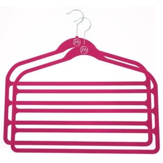 Joy Mangano Huggable Hangers 2pk Four Bar Fuchsia - Bed Bath & Beyond ...