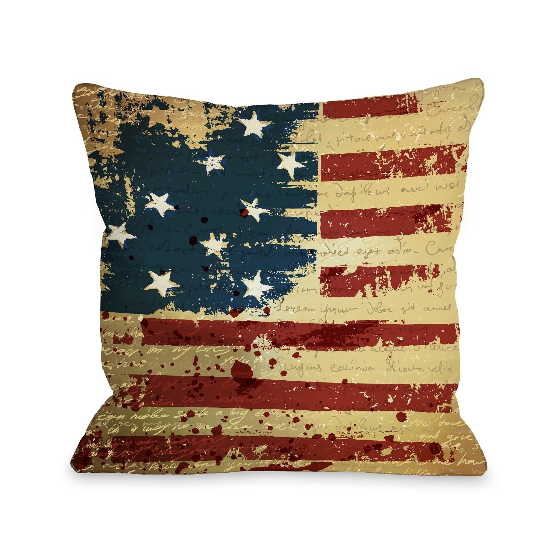 flag throw pillows