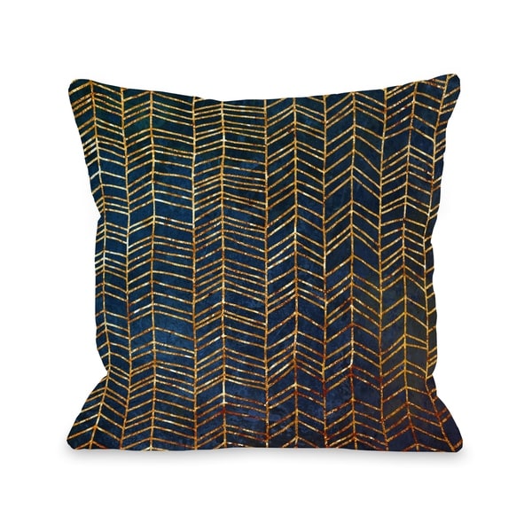 Isabella - Navy Gold Pillow by OBC