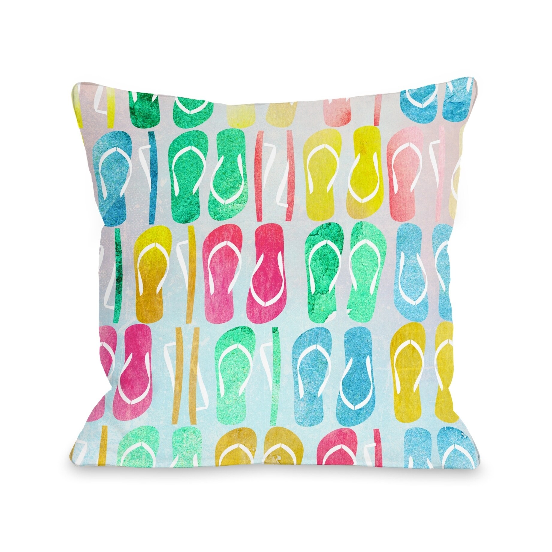 Shop Flip Flop Nation Multi Pillow By Obc On Sale Free