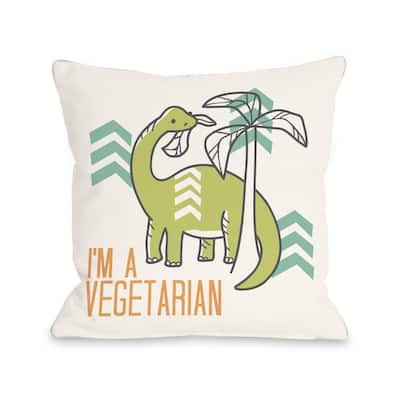 Vegetarian Dino - Multi Pillow by OBC