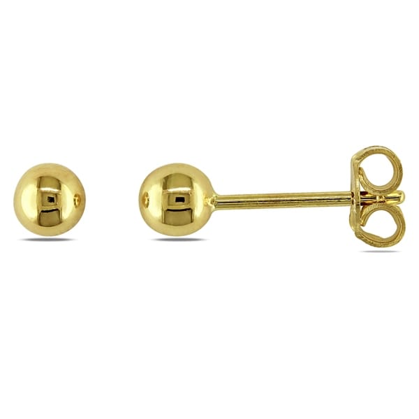 Miadora 18k Yellow Gold Children S Ball Stud Earrings Free Miadora 18k Yellow Gold Children X27 S Ball Stud Earrings