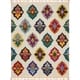 preview thumbnail 17 of 17, Nourison Moroccan Casbah Diamond Area Rug 7' 10" x 10' 6" - Ivory/Multi - Rectangle