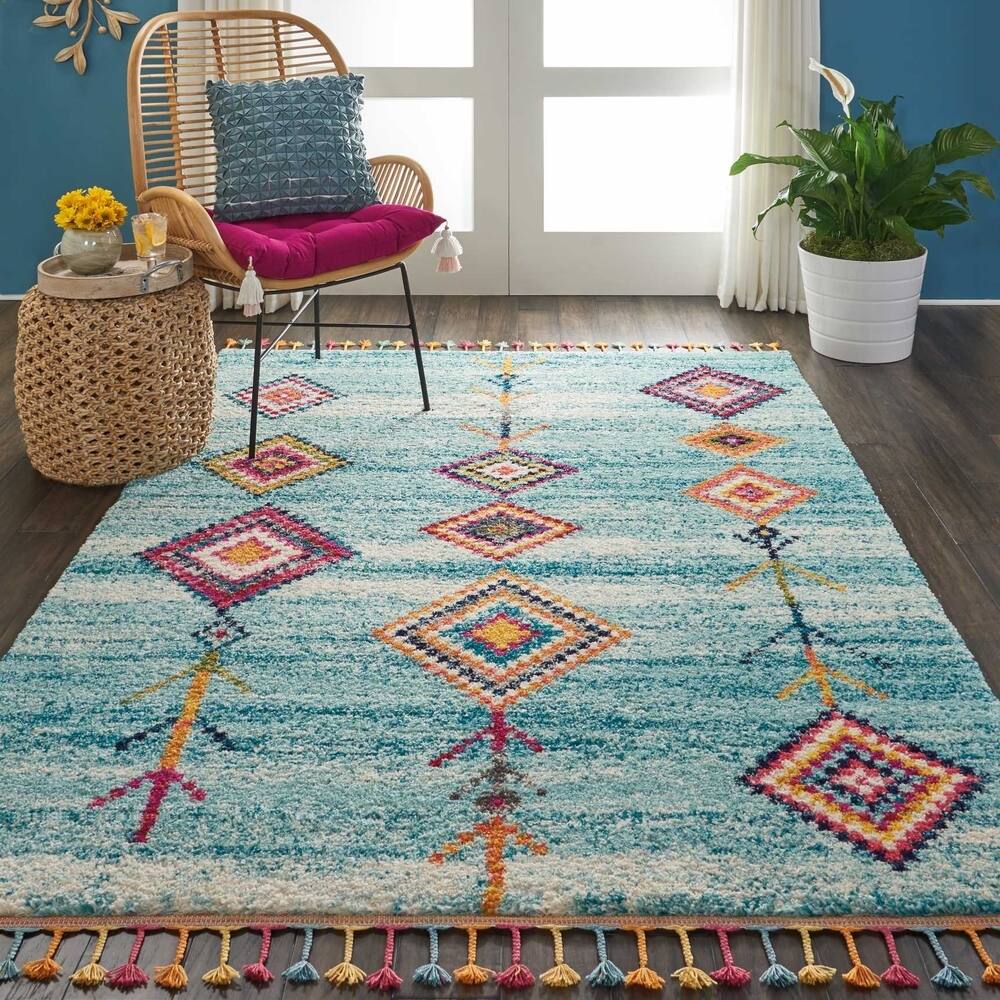 Nourison Moroccan Casbah Tribal Tassel Area Rug