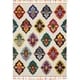 preview thumbnail 2 of 17, Nourison Moroccan Casbah Diamond Area Rug 5'3" x 7'9" - Ivory/Multi - Rectangle