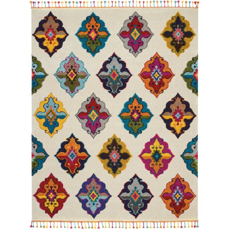 Nourison Moroccan Casbah Diamond Area Rug - 8'10" x 12' - Ivory/Multi - Rectangle