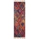 preview thumbnail 5 of 10, Nourison Moroccan Casbah Colorful Geometric Tassel Area Rug 2'3" x 8' Runner - Red/Multi