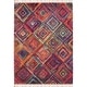preview thumbnail 3 of 10, Nourison Moroccan Casbah Colorful Geometric Tassel Area Rug 7'10" x 10'6" - Red/Multi