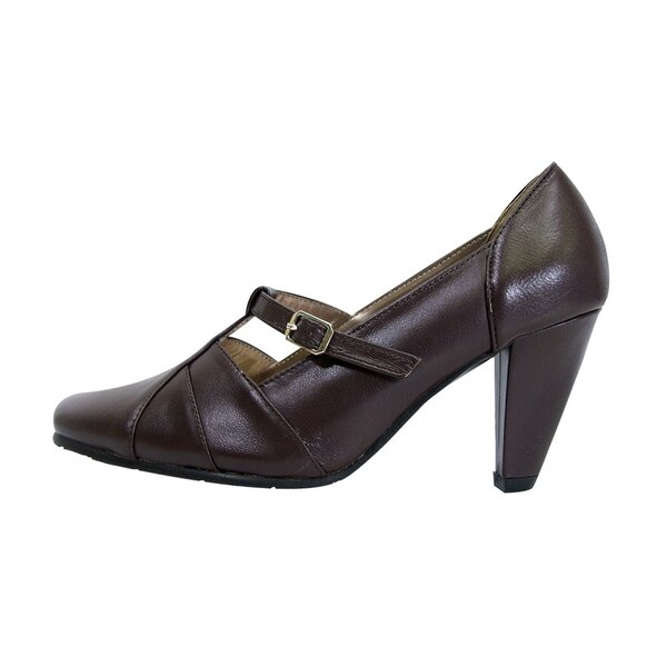 wide width t strap heels