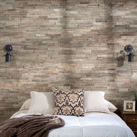Aspect Peel n Stick Wood 6.5" x 24" Tile 5 pack - Petrified Forest (approx. 5 sq ft)