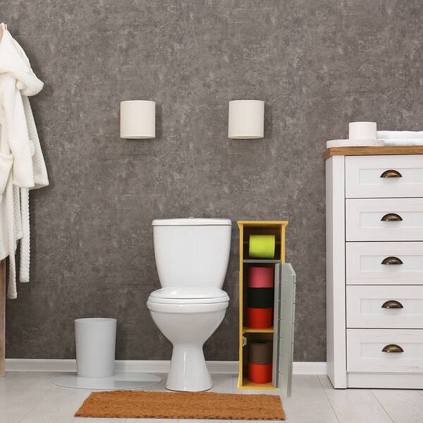 Shop 2 In 1 Toilet Roll Holder And Storage Unit Cabinet 7 2 L X