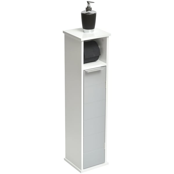 Evideco 2 In 1 Toilet Roll Holder And Storage Unit Cabinet Evideco 2 In 1 Toilet Roll Holder And Storage Unit Cabinet Modern D White