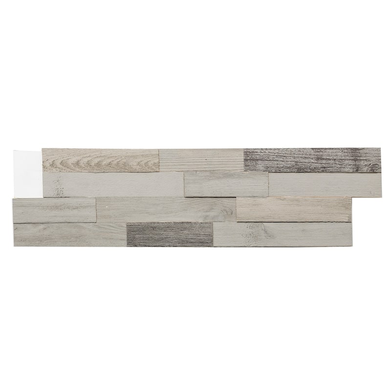 Aspect Peel n Stick Wood 6.5" x 24" Tile 5 pack- Weathered Barn ( approx. 5 sq ft)
