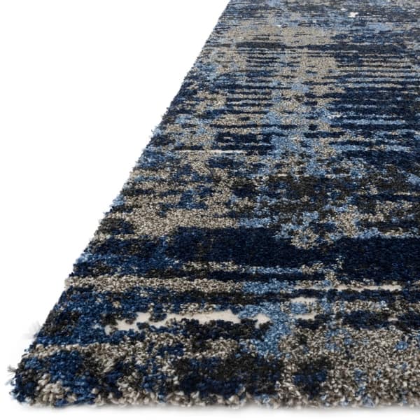 Alexander Home Cassidy Modern Abstract Area Rug On Sale Overstock 21869306 Dark Blue Grey 3 1 X 5 7