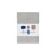 preview thumbnail 6 of 5, Authentic Hotel and Spa Turkish Cotton Squares Embroidered Light Grey 3-piece Towel Set