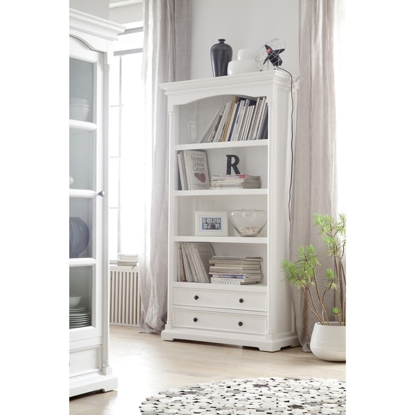Havenside Home North Bend White Mahogany Bookcase