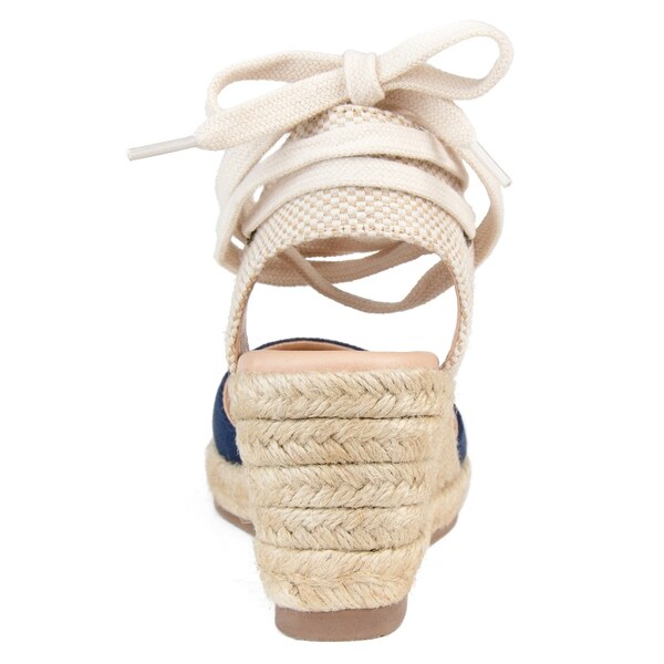 journee collection monte espadrille wedge sandal
