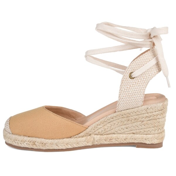 journee collection monte espadrille wedge sandal