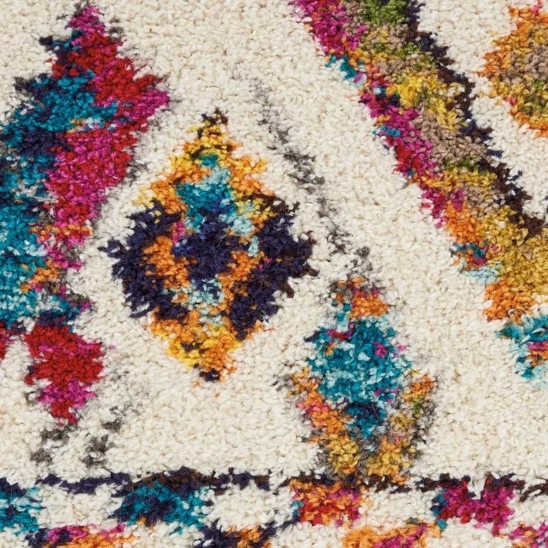 Nourison Moroccan Casbah Colorful Tribal Diamond Area Rug