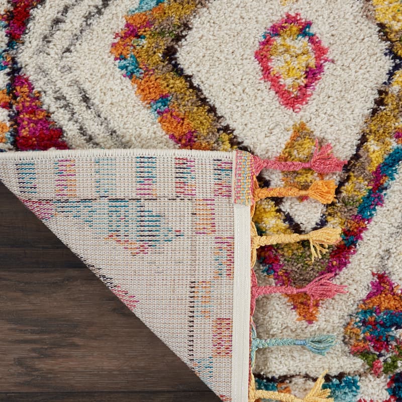 Nourison Moroccan Casbah Colorful Tribal Diamond Area Rug
