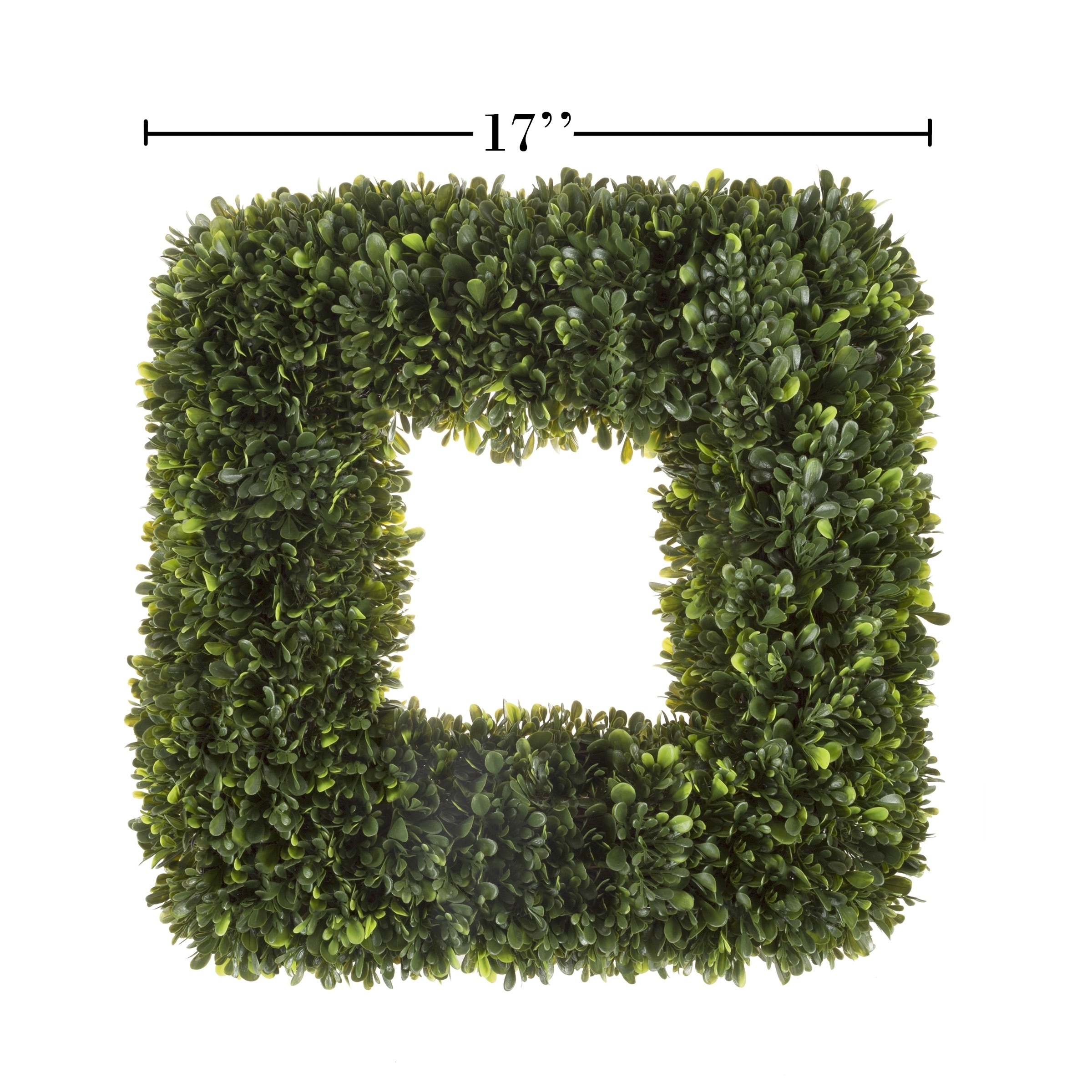 19.5 Inches Home Décor Artificial Wreath for the Front Door Garden Pure Boxwood Wreath UV Resistant 19.5 Inches Home Décor Artificial Wreath for the Front Door Garden Pure Boxwood Wreath UV Resistant