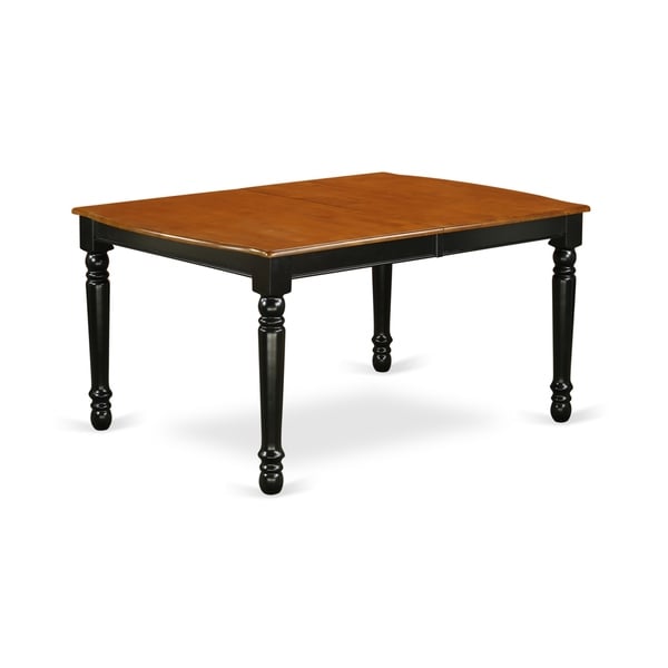 Dover Dining Room Table With 18 Erfly Leaf Black