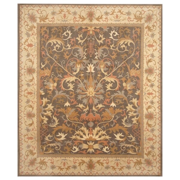 Handmade Tibetan Wool Rug (India) - 8' x 9'7