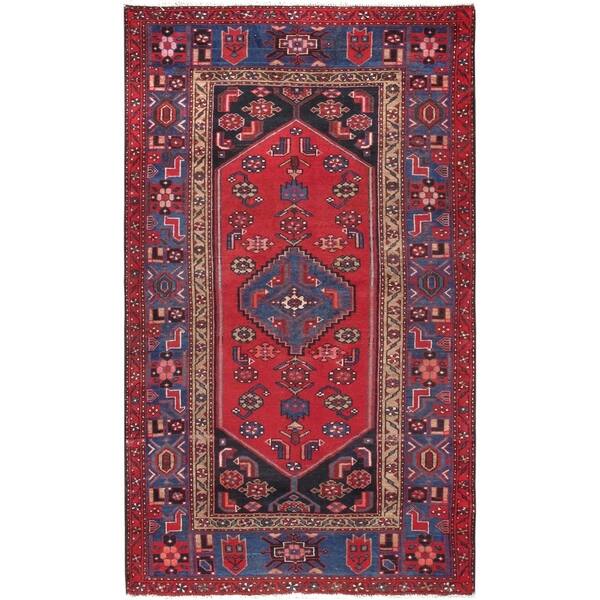Shop Pasargad Vintage Shiraz Hand Knotted Wool Area Rug 4 1 X 6 9 4 X 7 On Sale Overstock 21884917