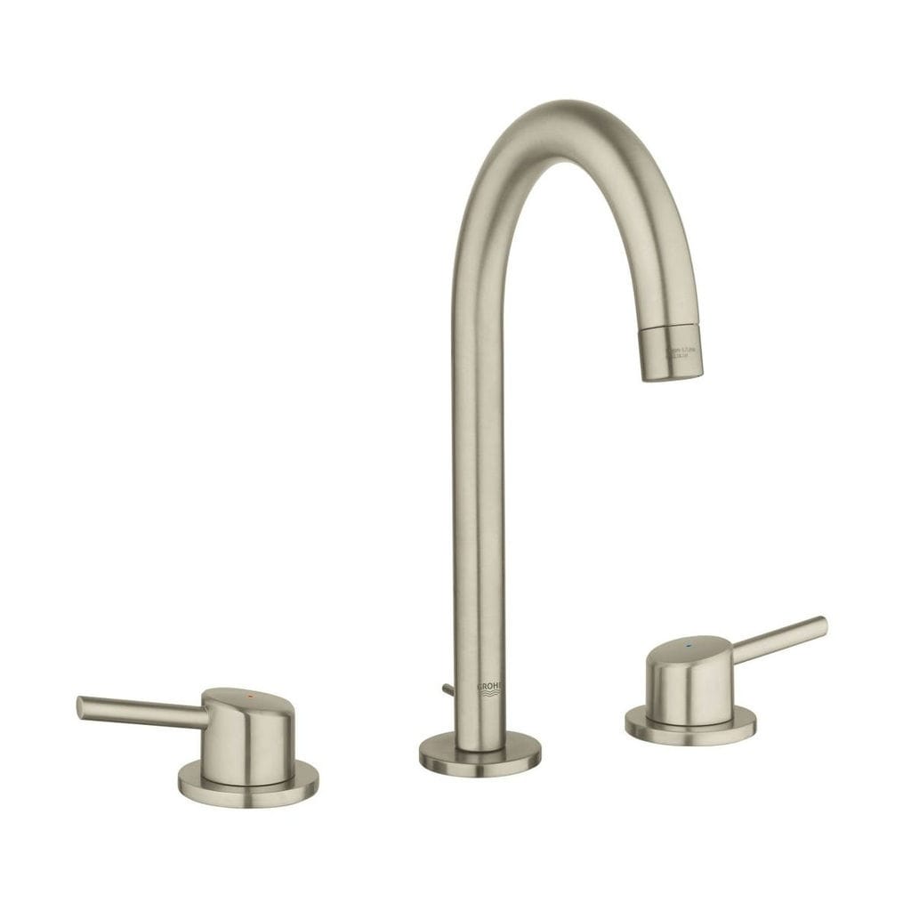 Shop Grohe Concetto 8 Widespread Two Handle Bathroom Faucet L Size 20217ena Brushed Nickel Overstock 21885488