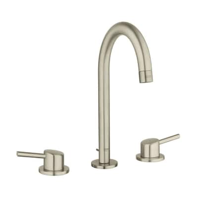 Grohe Concetto 8" Widespread Two-Handle Bathroom Faucet L-Size Brushed Nickel