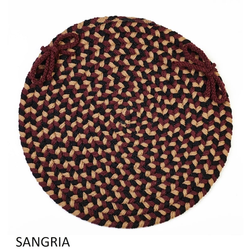 Jamestown Reversible Chair pads, (Set of) - sangria