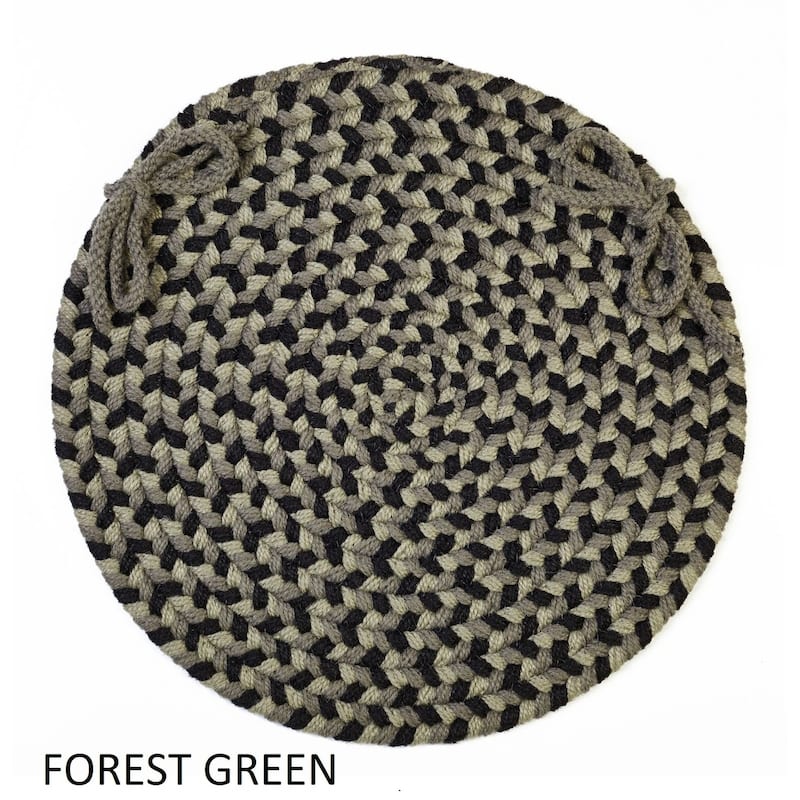 Jamestown Reversible Chair pads, (Set of) - Forest Green