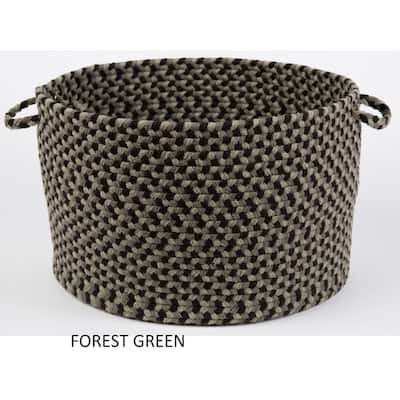 Jamestown 18" x 12" Round Braided Basket - 12 x 18 inches