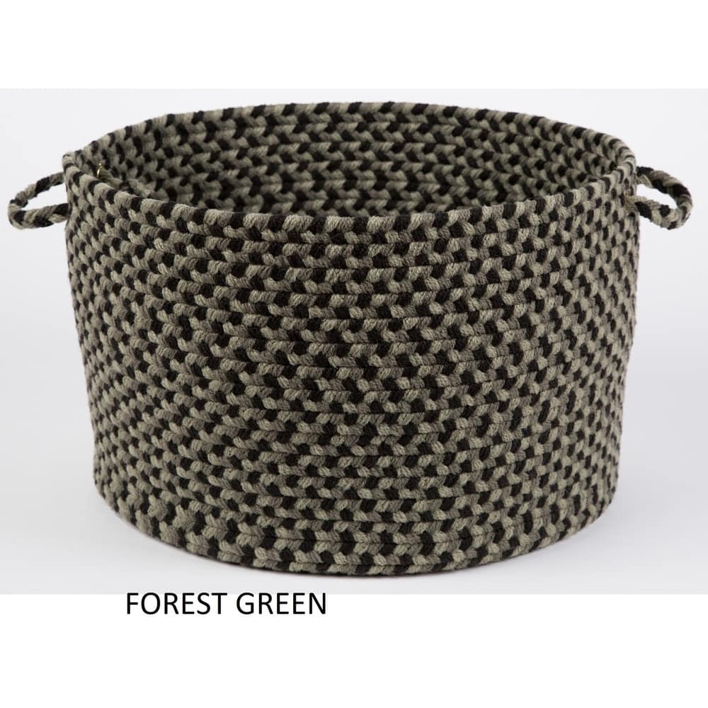 Jamestown 18" x 12" Round Braided Basket - 12 x 18 inches