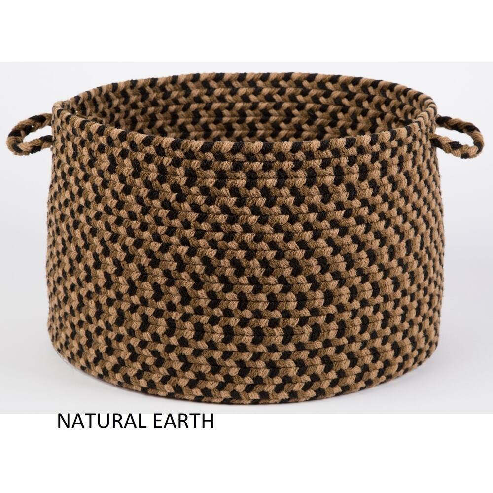 Jamestown Round Braided Basket - 12 x 18 inches