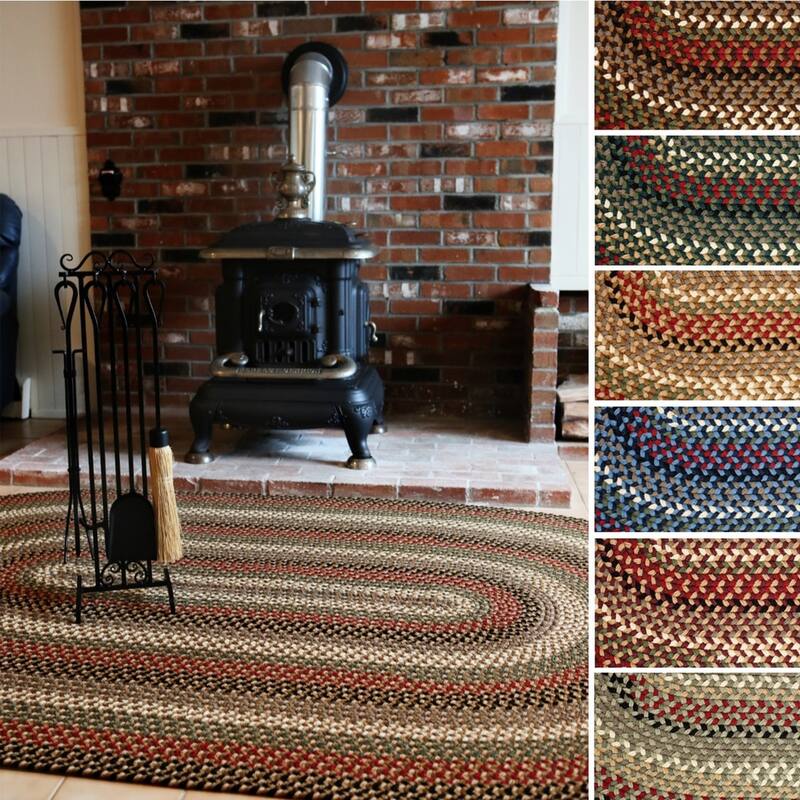 Rhody Rug Jamestown Indoor/Outdoor Braided Area Rug On Sale Bed